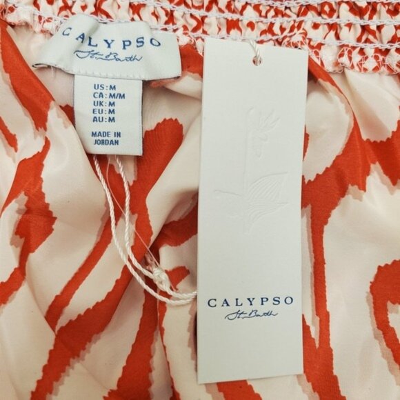 NWT Boho Skirt Calypso St Barth Tropical Long Flowy M - Picture 6 of 12